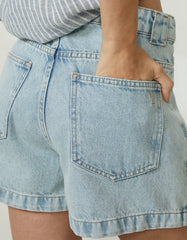 SHORTS FEMININO JEANS BOLSOS SHOULDER ORIGINAL 012423960002