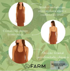 VESTIDO MIDI FRENTE UNICA 358902 FARM