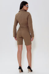 BERMUDA SARJA STRIPES DARK OLIVE GATABAKANA ORIGINAL 13885036001104