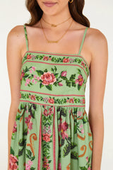VESTIDO FEMININO CURTO ALCINHA FLOR REALEZA FARM ORIGINAL 370494