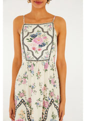 VESTIDO FEMININO  CROPPED ALCINHA ROMANCE FARM ORIGINAL 366665