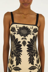 VESTIDO FEMININO MIDI MARIA LIA FARM ORIGINAL  361737