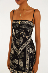 VESTIDO FEMININO  CURTO JARDIM DE CORDEL FARM ORIGINAL 360738