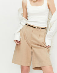 BERMUDA FEMININA ALFAIATADA COM PREGAS SHOULDER ORIGINAL 012513529001