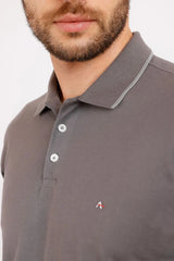POLO MASCULINA PIQUET CLASSIC CONCRETO C/PRATA ARAMIS ORIGINAL PO.10.0032563/567