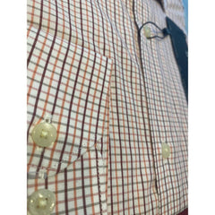 CAMISA MASCULINA REGULAR TRICOLINE XADREZ BCO C/ VERMELHO ARAMIS ORIGINl ML.02.0547001/030