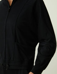 BOMBER FEMININA MALHA RECORTES SHOULDER ORIGINAL 241423000