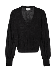 BLUSA FEMININA TRICOT JACQUARD FLORAL SHOULDER ORIGINAL 241432921