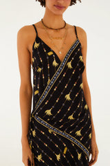 VESTIDO FEMININO  LONGO LENCO PETRA FARM ORIGINAL 369635