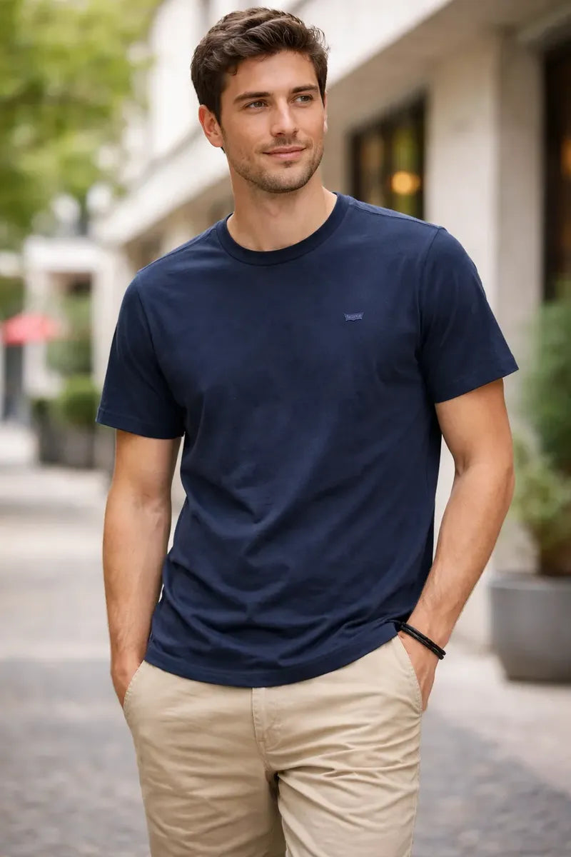 CAMISETA MASCULINA MINI LOGO MARINHO C/ MARINHO LEVI´S® ORIGINAL  LB0020333