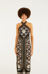 VESTIDO FEMININO MIDI DANIELA FARM ORIGINAL 358479