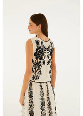 BLUSA FEMININA  FLORAL DELICADO FARM ORIGINAL  368279