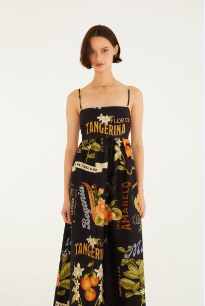 VESTIDO FEMININO LONGO SELOS DO BRASIL FARM ORIGINAL 363387