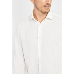 CAMISA MASCULINA REGULAR LINHO E ALGODAO BRANCA ARAMIS ORIGINAL ML.05.0172001