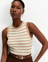 REGATA FEMININA TRICOT LISTRADA SHOULDER ORIGINAL 012514339024