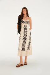 VESTIDO FEMININO MIDI FLORAL DELICADOFARM ORIGINAL  368278