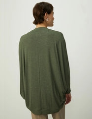 CARDIGAN FEMININO MALHA AMPLO SHOULDER ORIGINAL 241422000