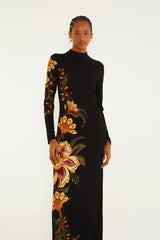 VESTIDO FEMININO MIDI JARDIM MAJESTOSO FARM ORIGINAL 361688