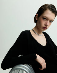 COLAR FEMININO CURTO CORRENTE SNAKE NIQUEL SHOULDER ORIGINAL 012512640002