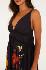 VESTIDO FEMININO  CURTO FLORAL DIVA FARM ORIGINAL  360783