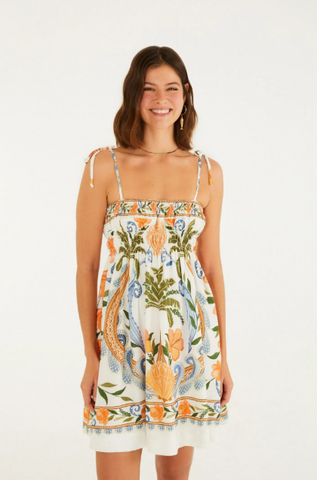 VESTIDO FEMININO CURTO TINA FARM ORIGINAL 352387