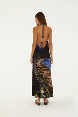 VESTIDO FEMININO LONGO NOITE CARIOCA FARM ORIGINAL 366726