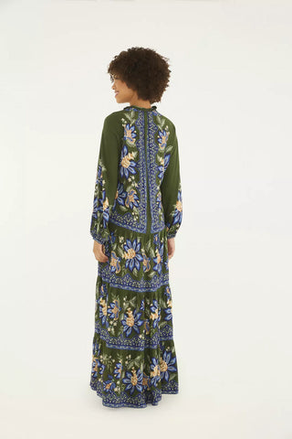 VESTIDO FEMININO CROPPED JARDIM CHINTZ LENCO FARM ORIGINAL 343124