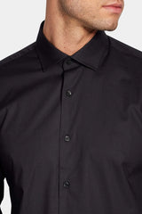 CAMISA MASCULINA REGULAR TRICOLINE LISO STRETCH PRETO  ARAMIS ORIGINAL ML.02.0677007