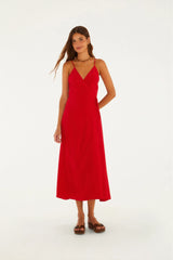 VESTIDO FEMININO TRANSPASSE LONGO FARM ORIGINAL 367245