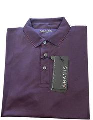 Polo MASCULINA Interlock Algodao Pima Tech Burgundy ARAMIS  ORIGINAL Po.11.0014565