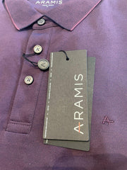 Polo MASCULINA Interlock Algodao Pima Tech Burgundy ARAMIS  ORIGINAL Po.11.0014565