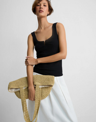 BLUSA MALHA DECOTE FRANZIDO SHOULDER ORIGINAL 012523170007