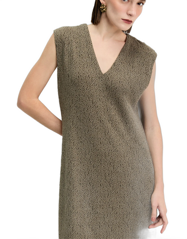 VESTIDO FEMININO DECOTE V TEXTURA ORIGINAL 012513220001