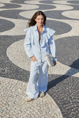 CALÇA FEMININA JEANS MEDIA BOCA LARGA FARM ORIGINAL  357582