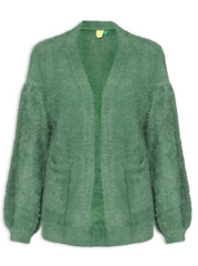 CARDIGAN TRICOT PELINHO COM BOLSO FARM 357275