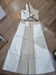 CONJUNTO FEMININO SAIA E TOP BICOLOR GATABAKANA ORIGINAL 8500740106