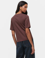 T-SHIRT FEMININA ALGODAO PIMA DECOTE V SHOULDER 012614045001