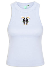 REGATA FEMININA CROPPED BORDADA TUCANO FARM ORIGINAL 359549 FARM