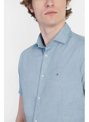 CAMISA ARAMIS SLIM OXFORD AZUL MEDIO MC.05.00161126