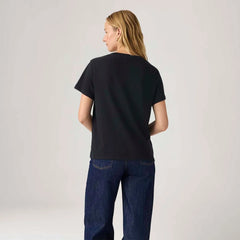CAMISETA FEMININA  PRETA DECOTE  V LEVI´S ORIGINAL LB0020278