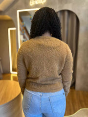 CARDIGAN FEMININO PELINHO CURTO SLIM FARM ORIGINAL 368647
