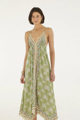 VESTIDO FEMININO LONGO BOHO COQUEIRO FARM ORIGINAL 374997