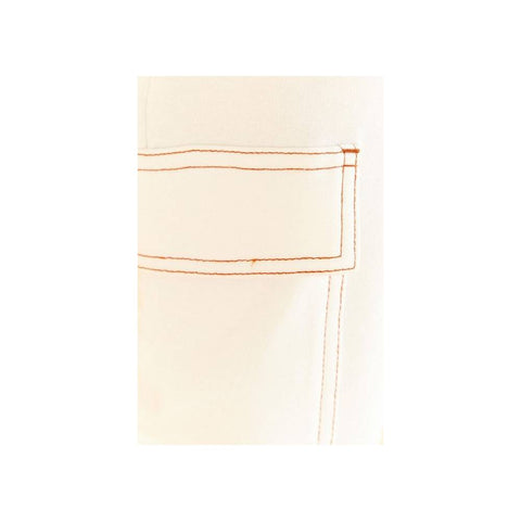 Calça Farm Cenoura Bolsos Laterais Off-White 313296