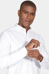 CAMISA MASCULINA SLIM OXFORD STRETCH BRANCO ARAMIS ORIGINAL ML.02.1030001