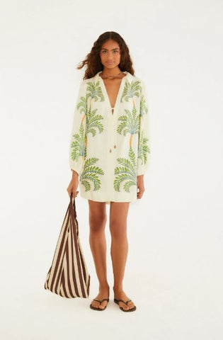 VESTIDO FEMININO CAMISA NATUREZA FLORAL FARM ORIGINAL 353032