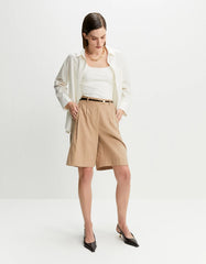 BERMUDA FEMININA ALFAIATADA COM PREGAS SHOULDER ORIGINAL 012513529001