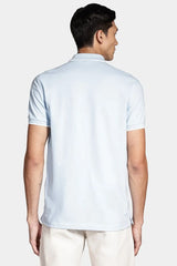 POLO MASCULINA CLASSIC FRISO AZUL PASTEL C/ OFF WHITE ARAMIS ORIGINAL PO.10.0284627/129