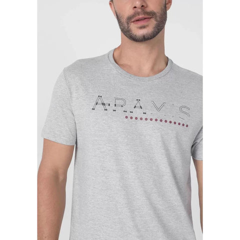 Camiseta Aramis Rebites Cinza Mescla CS.12.0037031