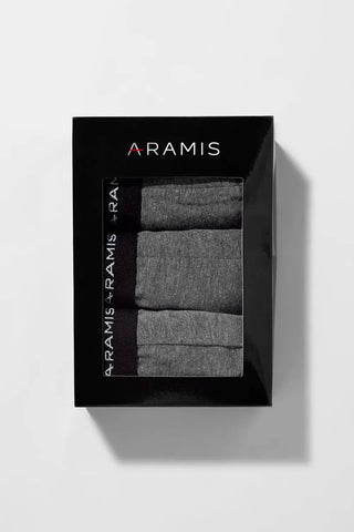 Kit Cueca Aramis Boxer Cotton Cinza Mescla UW.01.0042031