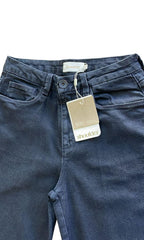 CALÇA FEMININA BLACK JEANS WIDE CINTURA MEDIA SHOULDER ORIGINAL 241373009